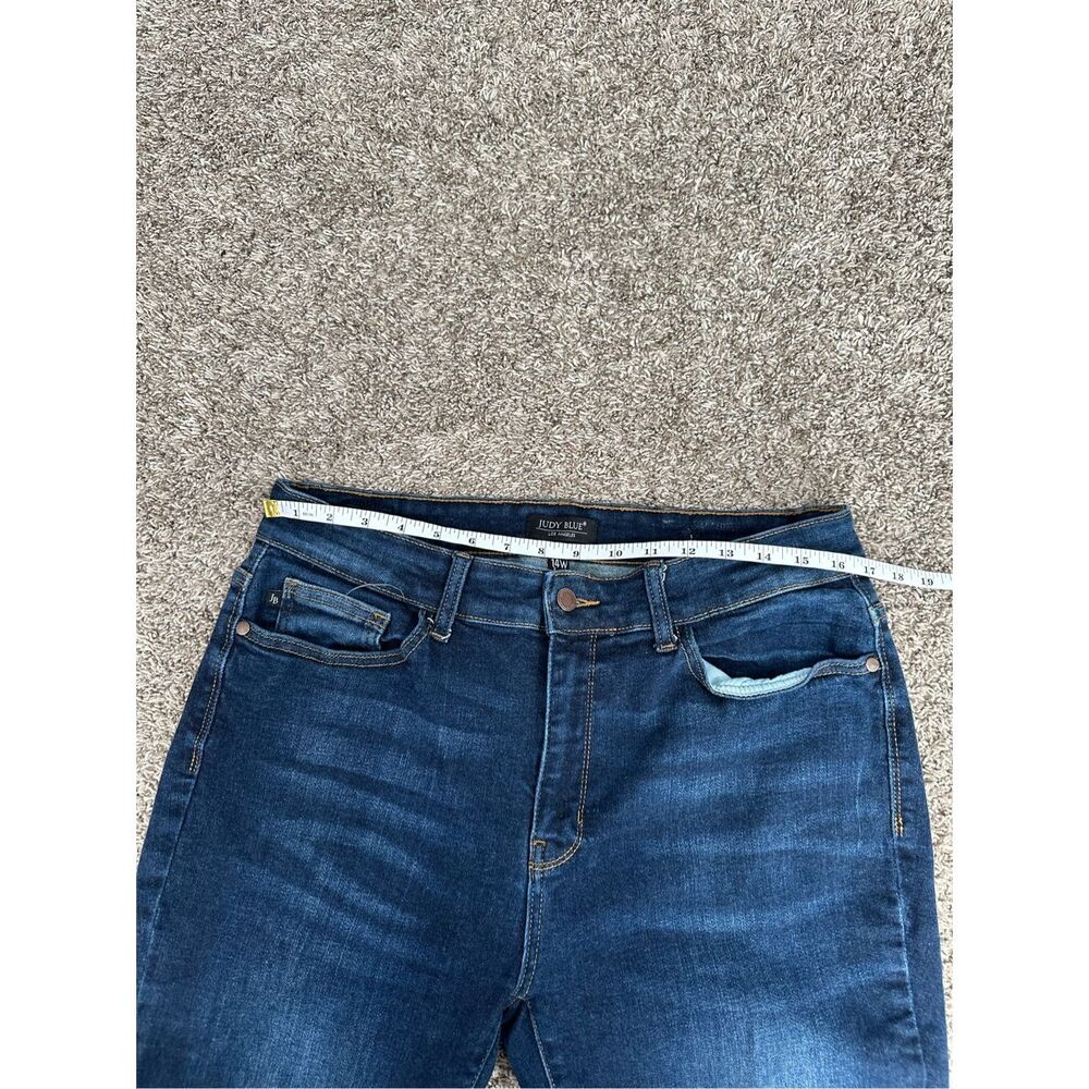 Judy Blue Tummy Control High Waist Skinny fit Jeans Plus Size 14W Dark Wash Blue - Picture 7 of 11